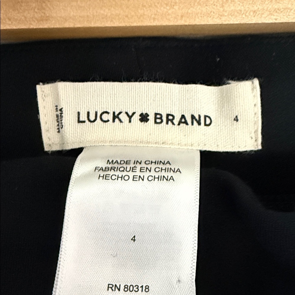 Lucky Brand Black Wide Leg Cropped Women's Pants - size 4 - 29” - Picture 2 of 5